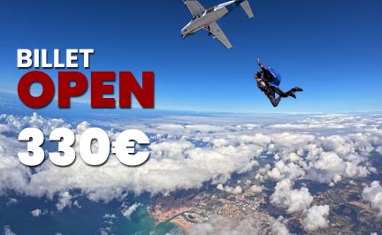 Visuel du saut en parachute à 330€